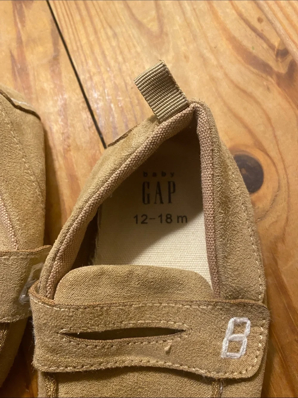 GAP Baby Tan Suede Moccasins - 12-18M